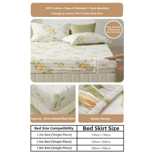 Mercury | Mattress Protector Bed Skirt 1PC Cotton