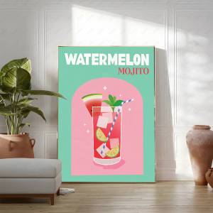 Bandai | Tranh Treo Tường Bằng Vải Canvas Có Khẩu Hiệu Về Rượu Nhiều Màu Sắc - Poster Rượu Vang Cocktail Bia Phong Cách Hiện Đại Trang Trí Phòng.