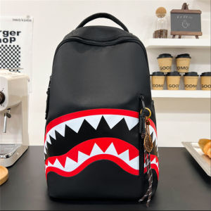 clu New Leisure Shark Backpack Business Large Capacity Backpack Campus Outward Travel Bag ulc
