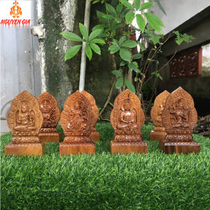 Phật bản mệnh 12 con giáp  gỗ bách xanh để ô tô bàn làm việc