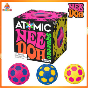 【Atomic NeeDoh】 Schylling Needoh Ball Sensory Fidget Toy NeeDoh Rainbow Squishy Toy Sensory Squeeze Toy Stress Relief Anxiety Sensory Tool nee doh Boy Girl Toy For Kids And Adults needoh gumdrop needoh color changing