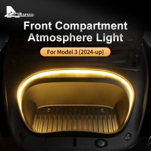 For Tesla Model 3 Highland 2024 Front Trunk Brighten LED Strip Back Trunk Atmosphere Lamp Silicone Flowing Bright Light Accessories