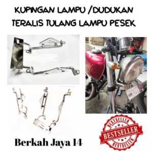 Kupingan Lampu Dudukan Teralis Tulang Lampu Pesek Rx King Sepeda Motor Cb Megapro Tiger Gl Harga Termurah Barang Berkualitas