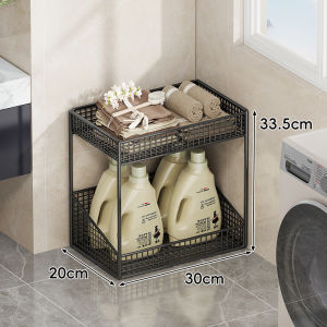 Multifunctional Rolling Storage Rack for Washer and Detergent