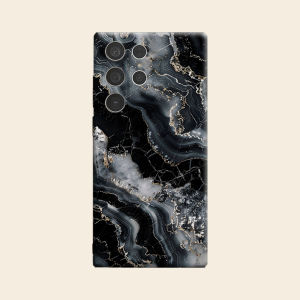 Black Grey Gold Agate Marble Luxury Fashion Full Lens Protective Case for Samsung Galaxy S26 S25 S24 A56 A36 Plus Ultra