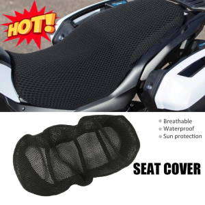 Fit For Motorcycle Anti-Slip Mesh Fabric Breathable Seat Cover Waterproof Sun-proof Cushion