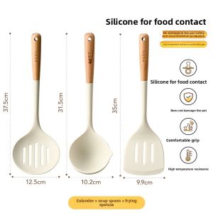 QIANYING | Large Soup Spoon for Home Use Food Grade Non-Stick Long Handle