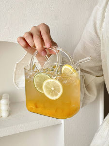 แก้วน้ำสีใส แก้วน้ำมูกแก้ว แก้วน้ำผลไม้ แก้วเครื่องดื่มแอลกอฮอล์ แก้วทรงกลวงสำหรับฤดูร้อน แก้วทรงมือถือแบบน่ารัก แก้วทรงกลวง