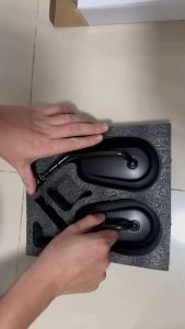 กระจกมองหลังรถจักรยานยนต์ แบบนิ่ม สําหรับ Harley Dyna Electra Glide Fatboy Iron 883 Road Glide Sportster 883 1200