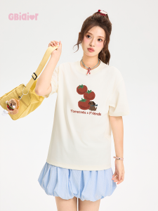 Gbiaior | Short Sleeve Loose Versatile Rejuvenating Casual Tee