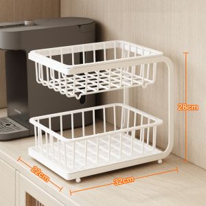 YIXIN | Double Layer 304 Stainless Steel Cup Drying Storage Rack