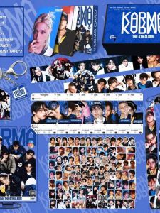 StrayKids KARMA Album Chính Thức Bảng Đứng Hàn Quốc Sticker Dây Đeo Thẻ Nhỏ Bộ Sưu Tập Hộp Quà Tặng Đồ Chơi