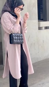 Personal Nice - Tunik Atasan Wanita Polos Lengan Panjang Sema Tunik