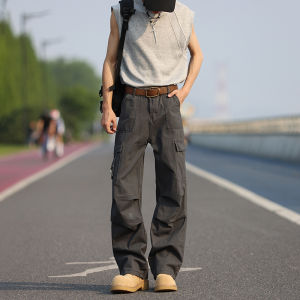 Quần Âu Nam Ống Đứng Rộng Rãi Quần Âu Cotton Giặt Quần Âu Công Sở Quần Âu Nam Quần Âu Ống Rộng Quần Âu Thường Ngày Quần Âu Có Nhiều Túi