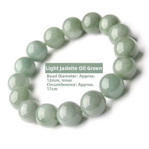 LINGFEI | Drifting Green Burmese A-grade Jade Hand Bracelet