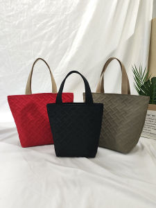 New Nylon Handbag Waterproof Commuting Bag Lunchbox Handbag Portable Outgoing Bag for Work And Students Durable Shoulder Bag