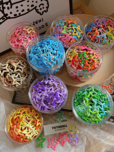 Dopamine Star Hair Clips Womens Baby Hair Accessories Colorful BB Clips Star Hairpins Fashionable Korean Style Side Clips