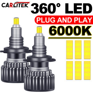 360 H7 Led CANBUS CarHeadlight Bulb H1 H8 H11 9005 Hb3 9006 Hb4 9012 Hir2 H27 880 881 Fog Light Lamp 6000K White Super Mini 12V