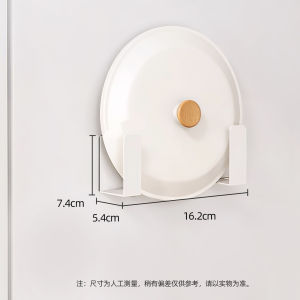 Magnetic Kitchen Pot Lid Rack Wall Mounted Refrigerator Side Storage Cutting Board Drain Rack Kitchen Hook Chopping Board Holder