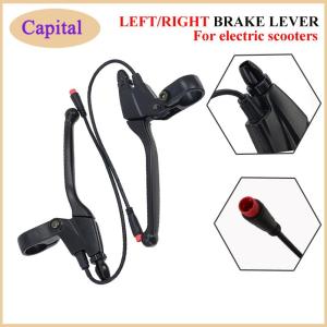 1 Pair Bike Brake Levers For Electric Bike Parts Power Cut-Off Brake Levers Waterproof Connector E-BIke Handlebar Accessories
