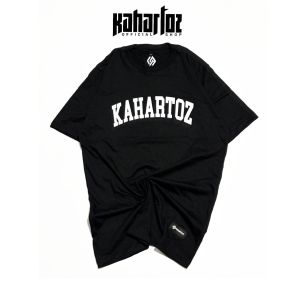 Kahartoz T-shirt Black Dewasa Cotton Combed 24s Tskhz01