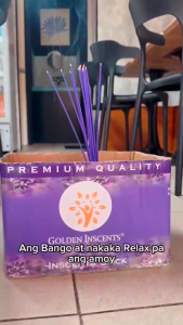 Golden Inscents International Premium Quality Blueberry Incense Sticks - 1 Pack (30 Sticks) Eco-Friendly & Organic Fly and Mosquito Repellent for Indoor and Outdoor