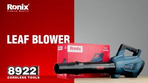 Ronix 8922 Cordless Leaf Blower 20V 12.5m3/min 20V brushless motor 2-speed control powerful motor blowing speed of 45 m/s or 100.8 MPH lightweight design move around easily