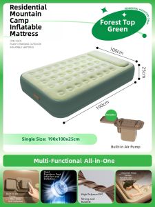 EnjoyLife | Inflatable Foldable Thickened Single Double Outdoor Camping Air Mattress