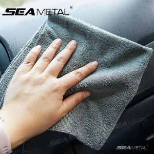 SEAMETAL 40x40cm Edgeless Microfiber Towel Super Soft Car Washing Towel Super Absorbent Auto Drying Cloth Cleaning Rag