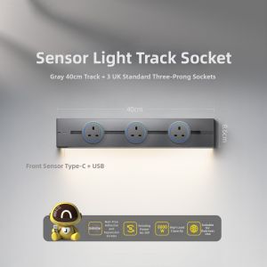 Track Socket 13A Outlet for UK and HK Mobile Power Strip