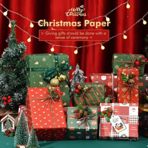 50/25 PCS Christmas Gift Wrapper 70*50CM Birthday Wedding Gift Paper Xmas Present Packing Paper Wrapper