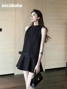 xocoboho | Elegant Black Sleeveless Dress