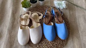 ส่งเร็วพิเศษ! (🇹🇭พร้อมส่ง) - Sz.36-45 มีบิ๊กไซส์ มีเก็บเงินปลายทาง ส้นเตี้ยแบบเปิดส้นรัดข้อเท้า แบบเก๋น่ารัก พื้นรองฟองน้ำใส่นิ่มสบาย