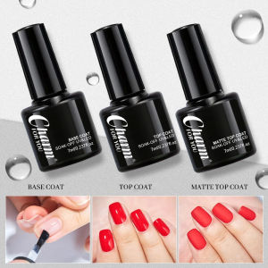 3-Color Gel Polish Set(Black White Red)+ Base & Top Coat– Essential Nail Art Kit for BeginnersAll-in-One DIY Manicure Starter