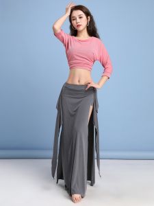 Váy Dài Nửa Người Khiêu Vũ Bụng Gợi Cảm Đôi Khâu Váy Tập Luyện Ngọt Ngào Váy Khiêu Vũ Phương Đông Cho Nữ