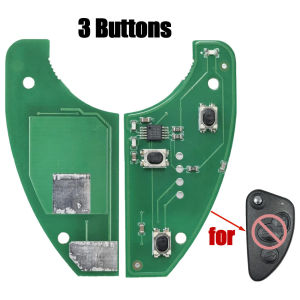 YOCASTY PCB 433MHz ID48 Chip For Alfa Romeo FCCID 147 156 166 GT Remote Flip Car Key Circuit Board