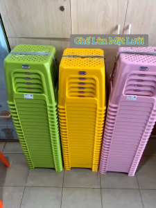 Combo 10 Ghế nhựa lùn lưới duy tân