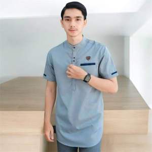 Baju Koko Pria Dewasa Lengan Pendek Kurta Tajol Terbaru