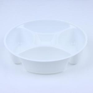 EELHOE | Khay Đựng Đồ Ăn Bằng Nhựa Tròn 5 Ngăn Có Thể Xếp Chồng Dùng Để Đựng Gia Vị Đồ Ăn Nhẹ Chuẩn Bị Bữa Ăn Khay Đựng Trong Suốt