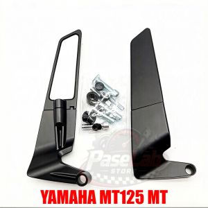 For YAMAHA MT125 MT 125 MT-125 2015-2018 Motorcycle Mirrors Stealth Winglets Mirror To Rotate Adjustable Mirrors