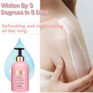 500ml Sakura Body Lotion Niacinamide Whitening Brighten Moisturizing Nourish Dry Skin Whole Body Care