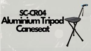 Sowell Aluminium Tripod Cane Seat / Foldable & Portable Tripod Crutch With LED Light Handle (SC-CR04)