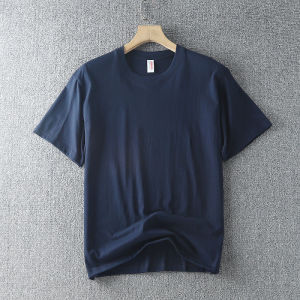 Basic Style Half Sleeve! 230G Xinjiang Long-Staple Cotton Baby Boy and Girl Summer Casual Easiest for Match Solid Color round Neck Short Sleeves T-shirt