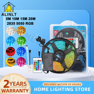 5M 10M 15M 20M LED RGB Strip Light SMD Flexible Light 2835 5050 Christmas Lights DIY Decoration Lamp ALINLT