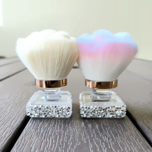 Luxurious Nail brush with diamond Advanced acrylic nail brush with diamond soft hair brush Cat Claw Nail Tool