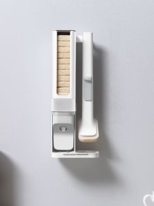 Blue Fish Disposable Pot Brush Set Replaceable Heads Handless Kitchen Cleaning Tools for Stove Pan Dishwashing Home Use