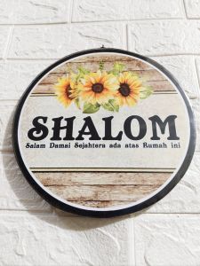 Hiasan dinding Shalom JUMBO Bulat "BLT.01"