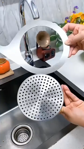 SEA JJT ตะกร้าระบายน้ำรูปหงส์สเตนเลสสำหรับอ่างล้างจาน มั่นคงและทำความสะอาดง่าย