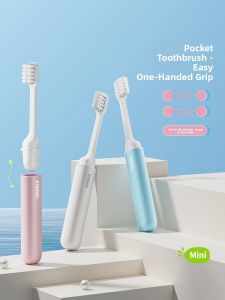 Hayan | Portable Foldable Mini Soft Bristle Toothbrush for Couples Travel and Home Use