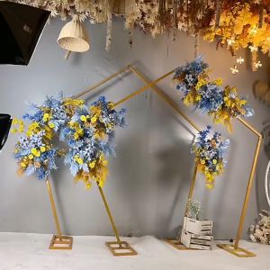 Geometric Pentagon Metal Arch Backdrop Stand Party Wedding Events Decorations Balloon Flower Arch Square Arch For Wedding - Lazada